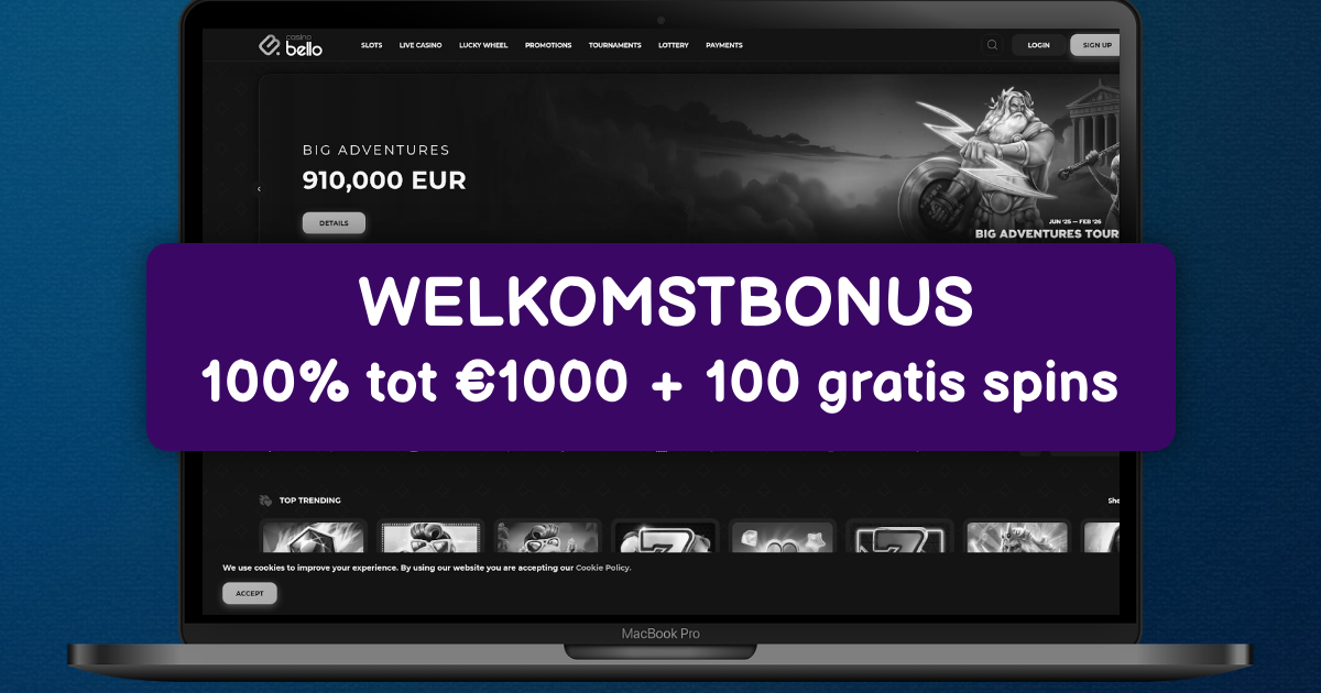 Casino Bello welcome bonus