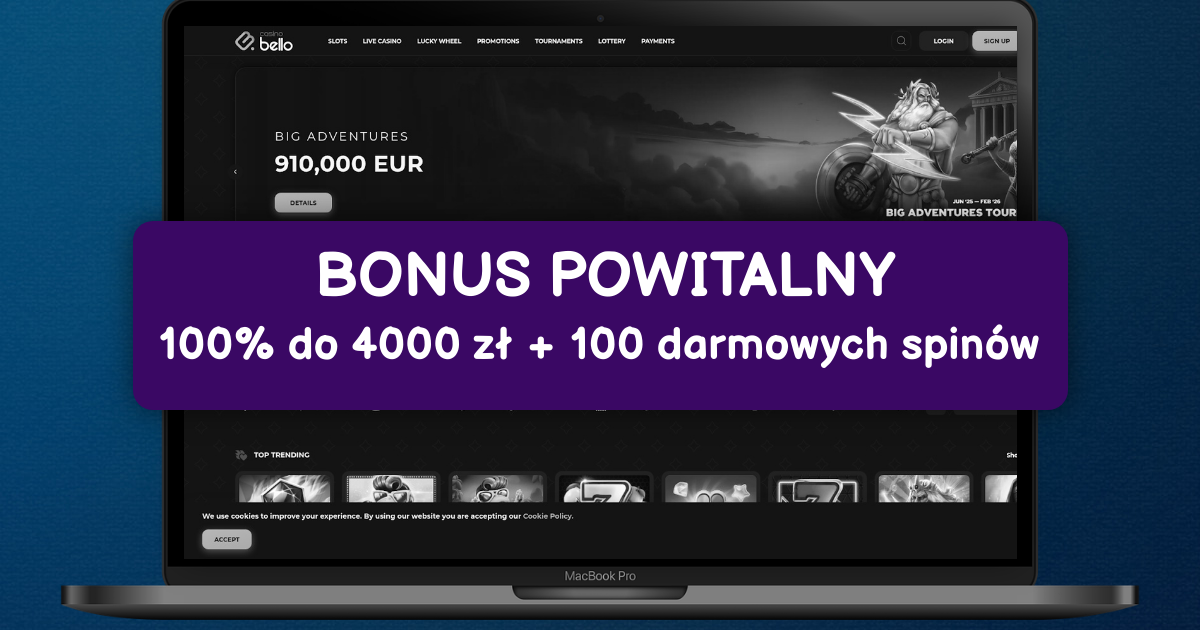 Casino Bello welcome bonus