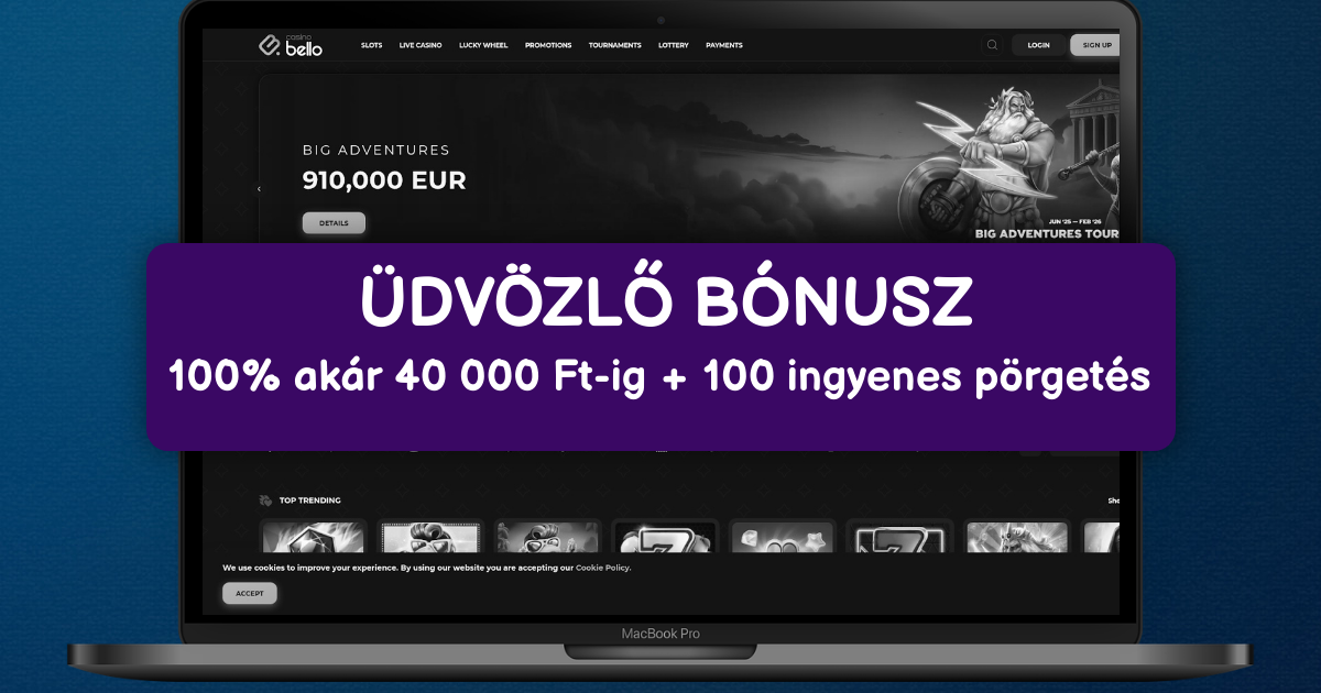 Casino Bello welcome bonus